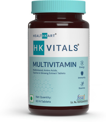HEALTHKART MultiVitamin with Ginseng Extract(60 No)