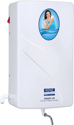 KENT Smart |4 Stage Smart Online Water Purifier |High Purification Upto 60 L/hr UV Water Purifier (White)