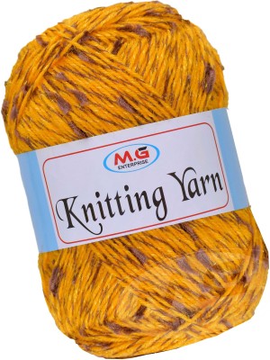 Simi Enterprise Knitting Yarn Thick Chunky Wool Golden400 gm Knitting Needles. Art-IJF