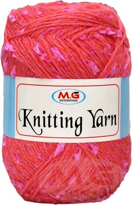 Simi Enterprise Knitting Yarn Thick Chunky Wool Strawberry 500 gm Knitting Needles. Art-HII