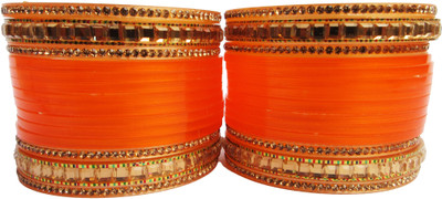 Nexteesh Plastic Zircon Gold-plated Bangle Set(Pack of 28)