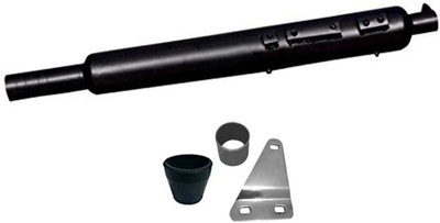 DOLSHACOB Long Bottle Empty Free Flow Bullet Silencer With Zed Clamp For Classic 350 Bike Exhaust Heat Shield