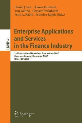 Enterprise Applications and Services in the Finance Industry(English, Paperback, unknown)