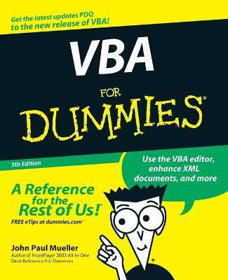 VBA For Dummies(English, Paperback, Mueller John Paul)