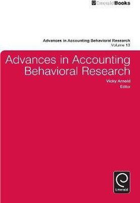 Advances in Accounting Behavioral Research(English, Hardcover, unknown)