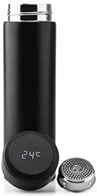 Oink 500 ml Steel Bottle(Pack of 1, Black)