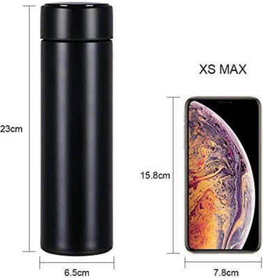 Oink 500 ml Steel Bottle(Pack of 1, Black)