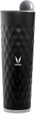 Vaya Vacuum Insulated Stainless Steel Water Bottle, Thermosteel Flask with Globe Lid 600 ml Bottle(Pack of 1, Black, Steel)