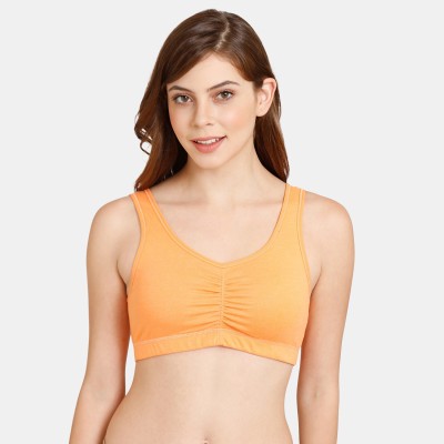 Rosaline By Zivame Women T-Shirt Non Padded Bra(Orange)