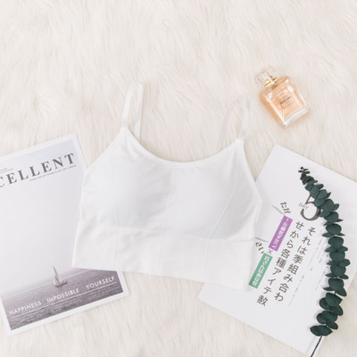 Vinbila Women T-Shirt Lightly Padded Bra(White)