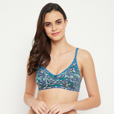 Clovia Women T-Shirt Non Padded Bra(Green)