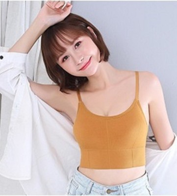 Vinbila Casual Self Design Women Yellow Top