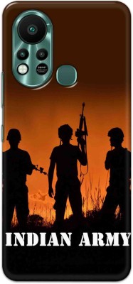 NDCOM Back Cover for Infinix Hot 11s Indian Army Printed(Multicolor, Hard Case, Pack of: 1)