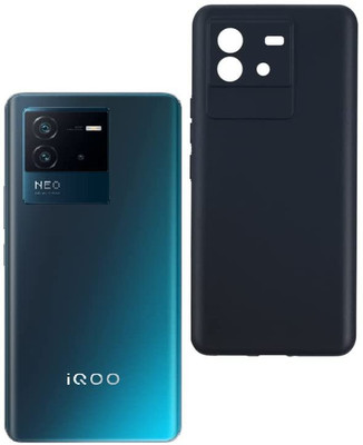 Lustree Back Cover for vivo iQOO Neo 6 5G Silicon Pudding Case(Black, Shock Proof, Silicon, Pack of: 1)