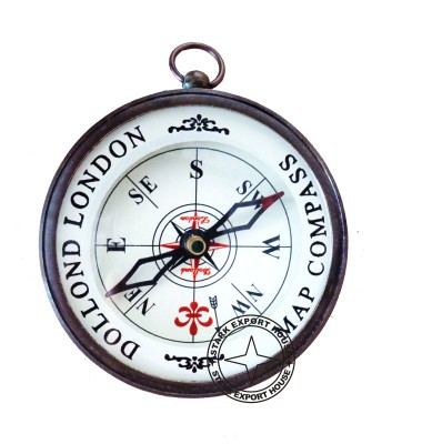 Stark Export House Brass 2.5 Inch Sundial Compass Great Gift Item Compass(Gold)