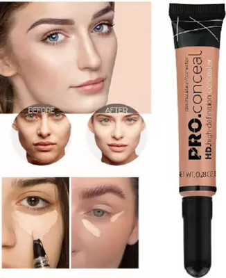 AMOSFIA High Defenition Liquid  Concealer(LIGHT BEIGE, 8 g)