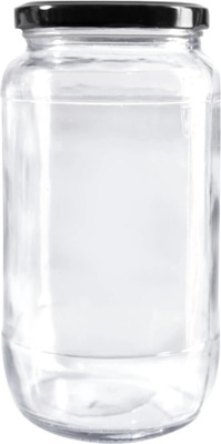 BILAL ANSARI Glass Cookie Jar  - 1000 ml(Clear)