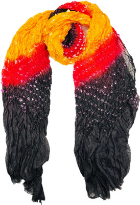 pk hub Art Silk Self Design Women Dupatta