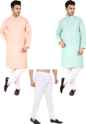 Latest Chikan Men Kurta Pyjama Set
