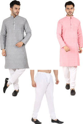 Latest Chikan Men Kurta Pyjama Set