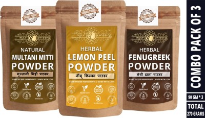 Ayur Blessing Lemon Peel, Multani Mitti and Fenugreek Powder(270 g)