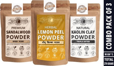 Ayur Blessing Lemon Peel, Sandalwood and Kaolin Clay Powder(270 g)