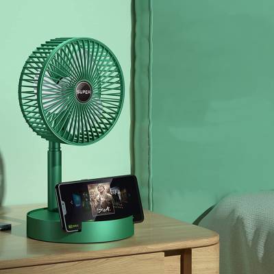 VASANT USB Table Fans Folding Rechargeable Fan LED Light And Multifunction  USB Charging Ultra High Speed 3 Blade Table Fan - Price History