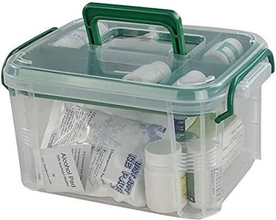 SIDDIVINAYAK CREATION Storage Box Container, Family First Aid Box Medicine Box Organizer (1 Pack) First Aid Kit(Vehicle)