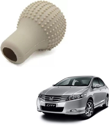 SPREADX Round Shape Silicon Cover Gear Knob(Beige)