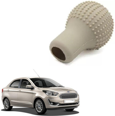 SPREADX Round Shape Silicon Cover Gear Knob(Beige)