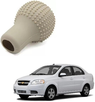 SPREADX Round Shape Silicon Cover Gear Knob(Beige)