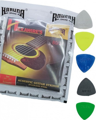 KARUNA Acoustic FREE PICK 5 Guitar String(6 Strings)