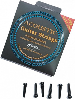 Hertz Acoustic STRING SET OF 6 Guitar String(6 Strings)
