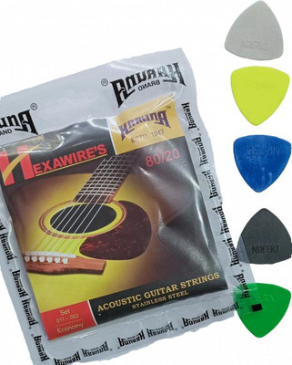 KARUNA Acoustic KARUN AND S PICK Guitar String(6 Strings)