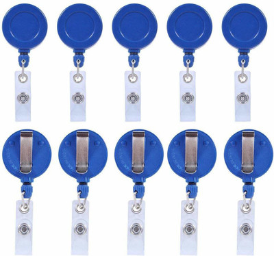 Dey 's stationery store Plastic ID Badge Reel(Pack of 10)