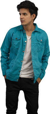 KLIZEN Full Sleeve Solid Men Denim Jacket