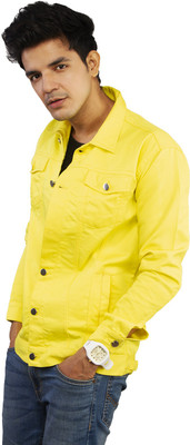 KLIZEN Full Sleeve Solid Men Denim Jacket