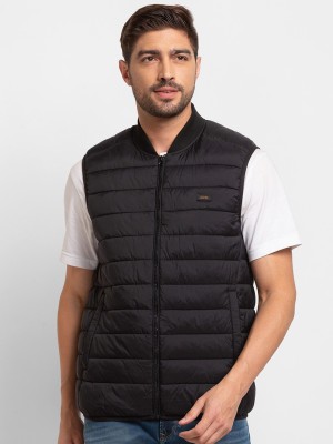 Spykar Sleeveless Solid Men Jacket