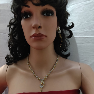 HETPRIT Alloy Gold-plated White, Gold Jewellery Set(Pack of 1)