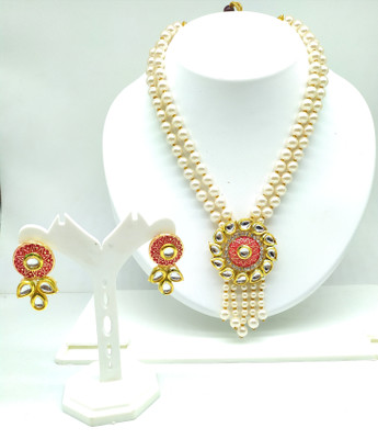 Shree Jai Sai Art Alloy Gold-plated Multicolor Jewellery Set(Pack of 1)