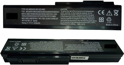TechSonic Replacement Laptop Battery Compatible For Asus A32-N61 6 Cell Laptop Battery