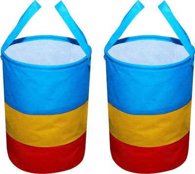 Billiondesigner 45 L Multicolor Laundry Bag(Non Woven, PVC)