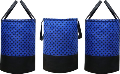 Billiondesigner 45 L Blue Laundry Bag(Non Woven, PVC)