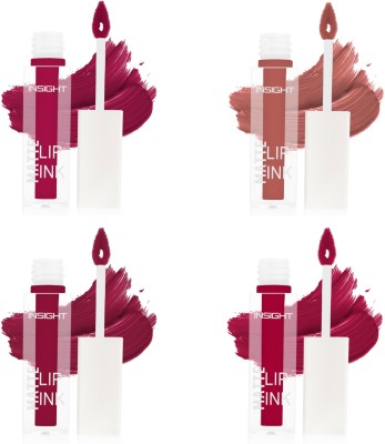 Insight Cosmetics Matte Lip ink (LG43-09,10,11,12) Pack of 4(Multicolor, 16 ml)