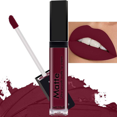 MYEONG New Smudge Proof & Kiss Proof Dark Maroon Matte Lipstick(maroon, 4 ml)