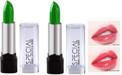 tanvi27 Crystal Transparent Color Change Jelly Moisturizing Lipstick For Pink Lips(GREEN, 6 ml)