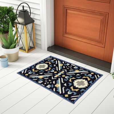 SPACES Nylon Door Mat(Dark Grey, Small)