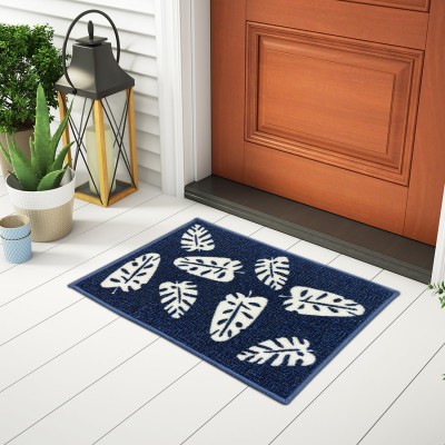 SPACES Nylon Door Mat(Dark Blue, Small)