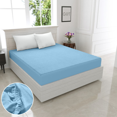 GYT Fitted Single Size Stretchable, Waterproof Mattress Cover(Blue)
