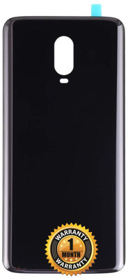 Avaxon OriginaI Glass Back Panel/housing Back Door Compatible-onepIus 6T Gloss black With Logo-Check model Properly Back Panel(Black)
